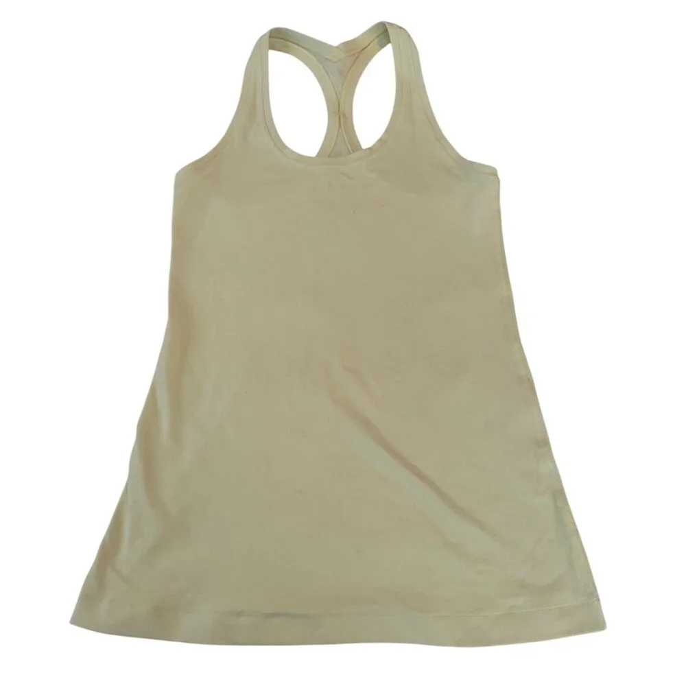 Lululemon Tank Top Womens Size S Yellow Racerback Athletic Yoga Workout Top - Picture 1 of 6